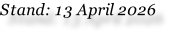 Stand: 13 April 2026